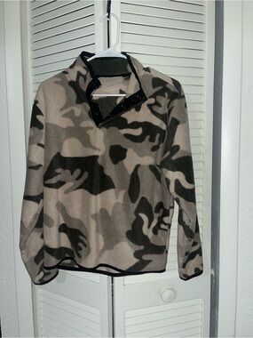 Fear of God Essentials Camouflage Fleece Pullover Sweater